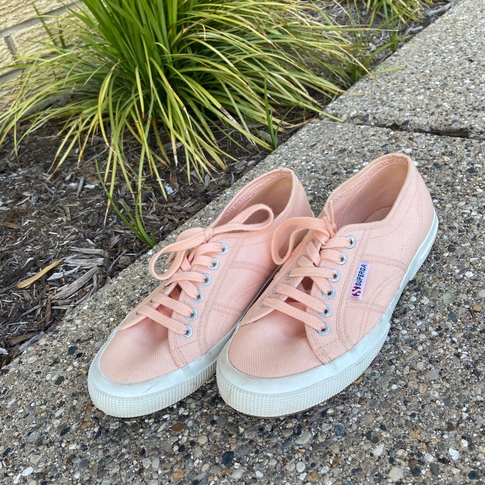 Peach Superga Cotu Classic Sneakers - Picture 6 of 8